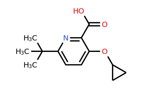 CAS 1243464-38-1 | 6-Tert-butyl-3-cyclopropoxypicolinic acid