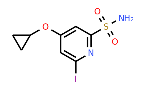 CAS 1243464-39-2 | 4-Cyclopropoxy-6-iodopyridine-2-sulfonamide