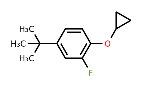 CAS 1243464-43-8 | 4-Tert-butyl-1-cyclopropoxy-2-fluorobenzene