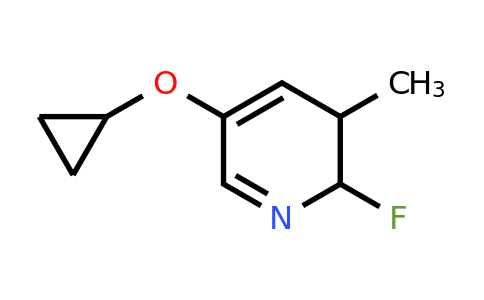 CAS 1243464-50-7 | 5-Cyclopropoxy-2-fluoro-3-methyl-2,3-dihydropyridine