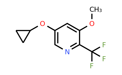 CAS 1243464-52-9 | 5-Cyclopropoxy-3-methoxy-2-(trifluoromethyl)pyridine