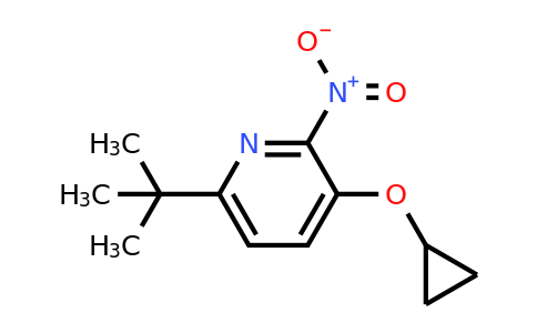 CAS 1243464-53-0 | 6-Tert-butyl-3-cyclopropoxy-2-nitropyridine