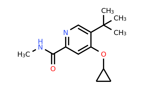 CAS 1243464-54-1 | 5-Tert-butyl-4-cyclopropoxy-N-methylpicolinamide