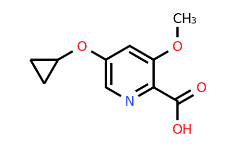 CAS 1243464-55-2 | 5-Cyclopropoxy-3-methoxypicolinic acid