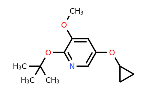 CAS 1243464-63-2 | 2-Tert-butoxy-5-cyclopropoxy-3-methoxypyridine