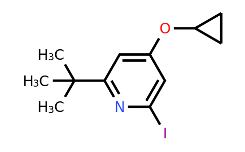 CAS 1243464-86-9 | 2-Tert-butyl-4-cyclopropoxy-6-iodopyridine