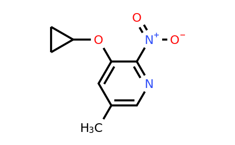 CAS 1243464-87-0 | 3-Cyclopropoxy-5-methyl-2-nitropyridine