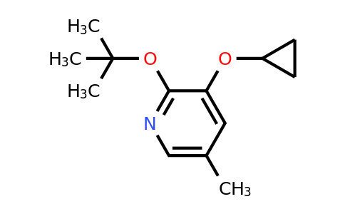CAS 1243464-89-2 | 2-Tert-butoxy-3-cyclopropoxy-5-methylpyridine