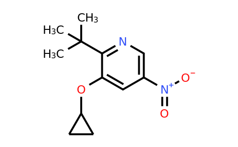 CAS 1243464-91-6 | 2-Tert-butyl-3-cyclopropoxy-5-nitropyridine
