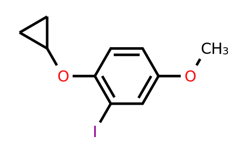 CAS 1243464-93-8 | 1-Cyclopropoxy-2-iodo-4-methoxybenzene