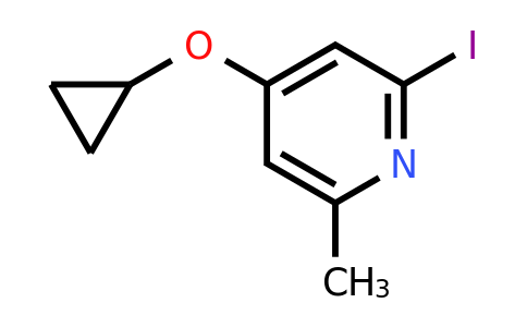 CAS 1243464-95-0 | 4-Cyclopropoxy-2-iodo-6-methylpyridine
