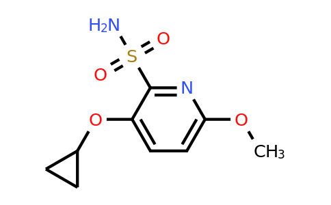 CAS 1243464-96-1 | 3-Cyclopropoxy-6-methoxypyridine-2-sulfonamide