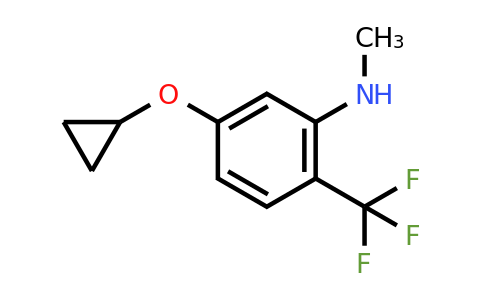 CAS 1243465-00-0 | 5-Cyclopropoxy-N-methyl-2-(trifluoromethyl)aniline