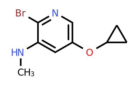 CAS 1243465-05-5 | 2-Bromo-5-cyclopropoxy-N-methylpyridin-3-amine