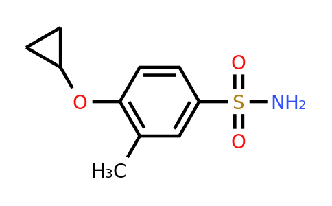 CAS 1243465-06-6 | 4-Cyclopropoxy-3-methylbenzenesulfonamide