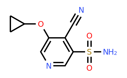 CAS 1243465-09-9 | 4-Cyano-5-cyclopropoxypyridine-3-sulfonamide