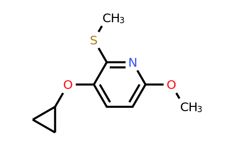CAS 1243465-14-6 | 3-Cyclopropoxy-6-methoxy-2-(methylsulfanyl)pyridine
