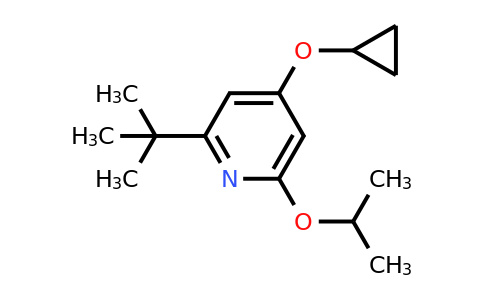 CAS 1243465-15-7 | 2-Tert-butyl-4-cyclopropoxy-6-isopropoxypyridine