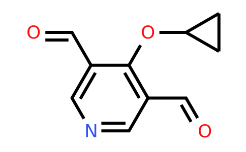CAS 1243465-17-9 | 4-Cyclopropoxypyridine-3,5-dicarbaldehyde
