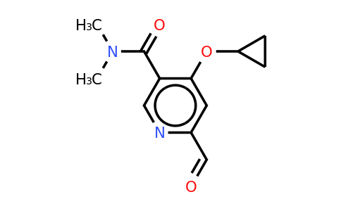 CAS 1243465-18-0 | 4-Cyclopropoxy-6-formyl-N,n-dimethylnicotinamide