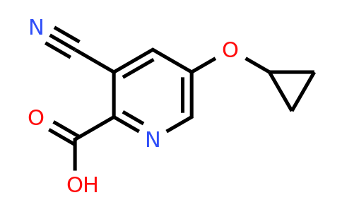CAS 1243465-19-1 | 3-Cyano-5-cyclopropoxypicolinic acid