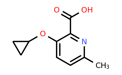CAS 1243465-20-4 | 3-Cyclopropoxy-6-methylpicolinic acid