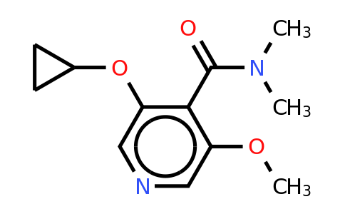 CAS 1243465-28-2 | 3-Cyclopropoxy-5-methoxy-N,n-dimethylisonicotinamide