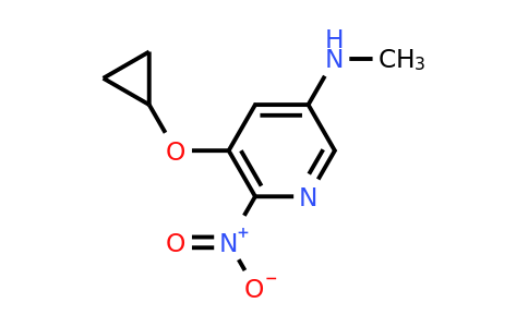 CAS 1243465-30-6 | 5-Cyclopropoxy-N-methyl-6-nitropyridin-3-amine