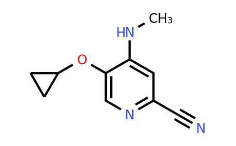 CAS 1243465-39-5 | 5-Cyclopropoxy-4-(methylamino)picolinonitrile