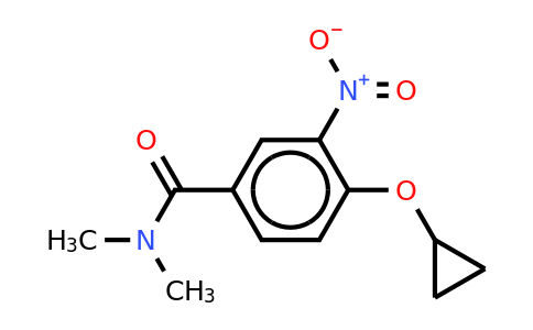 CAS 1243465-40-8 | 4-Cyclopropoxy-N,n-dimethyl-3-nitrobenzamide