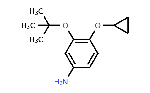 CAS 1243465-44-2 | 3-Tert-butoxy-4-cyclopropoxyaniline
