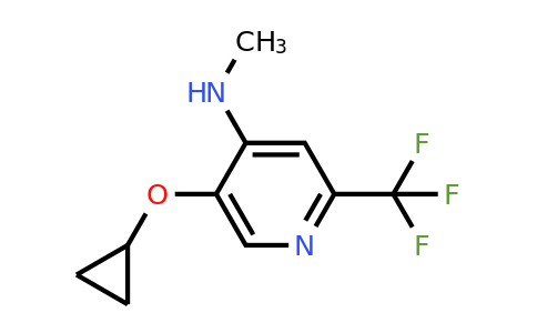 CAS 1243465-45-3 | 5-Cyclopropoxy-N-methyl-2-(trifluoromethyl)pyridin-4-amine