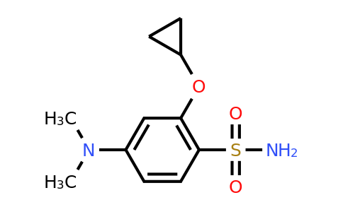 CAS 1243465-47-5 | 2-Cyclopropoxy-4-(dimethylamino)benzenesulfonamide