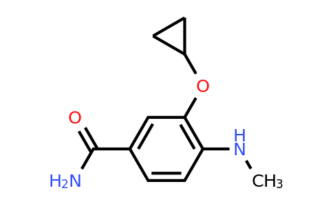 CAS 1243465-54-4 | 3-Cyclopropoxy-4-(methylamino)benzamide