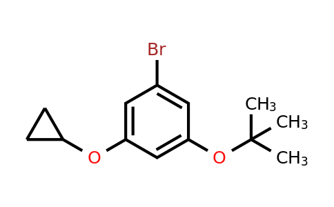 CAS 1243465-56-6 | 1-Bromo-3-tert-butoxy-5-cyclopropoxybenzene