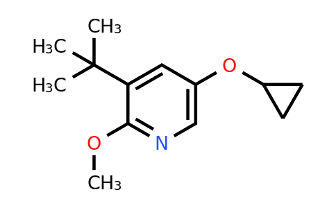 CAS 1243465-59-9 | 3-Tert-butyl-5-cyclopropoxy-2-methoxypyridine