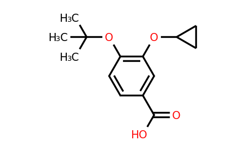 CAS 1243465-71-5 | 4-Tert-butoxy-3-cyclopropoxybenzoic acid