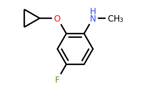 CAS 1243465-72-6 | 2-Cyclopropoxy-4-fluoro-N-methylaniline