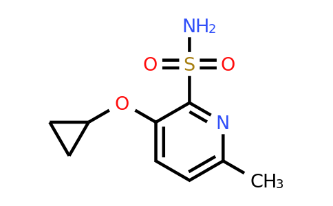 CAS 1243465-76-0 | 3-Cyclopropoxy-6-methylpyridine-2-sulfonamide