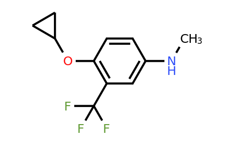 CAS 1243465-77-1 | 4-Cyclopropoxy-N-methyl-3-(trifluoromethyl)aniline