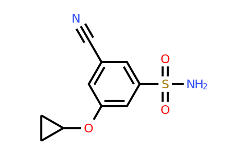 CAS 1243465-78-2 | 3-Cyano-5-cyclopropoxybenzenesulfonamide