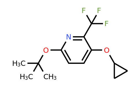 CAS 1243465-87-3 | 6-Tert-butoxy-3-cyclopropoxy-2-(trifluoromethyl)pyridine