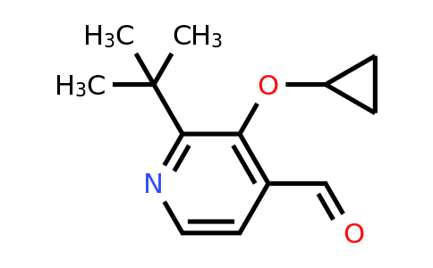 CAS 1243465-89-5 | 2-Tert-butyl-3-cyclopropoxyisonicotinaldehyde