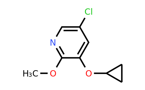 CAS 1243465-91-9 | 5-Chloro-3-cyclopropoxy-2-methoxypyridine