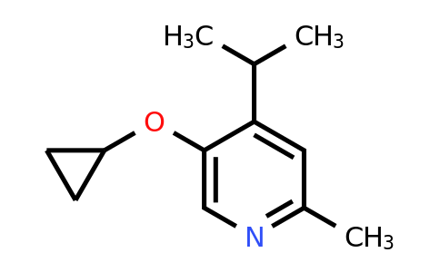 CAS 1243465-94-2 | 5-Cyclopropoxy-2-methyl-4-(propan-2-YL)pyridine