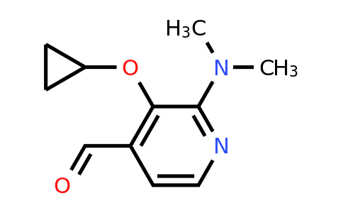 CAS 1243465-95-3 | 3-Cyclopropoxy-2-(dimethylamino)isonicotinaldehyde