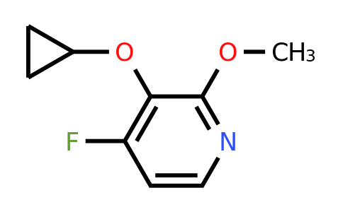 CAS 1243465-98-6 | 3-Cyclopropoxy-4-fluoro-2-methoxypyridine