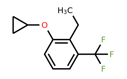 CAS 1243465-99-7 | 1-Cyclopropoxy-2-ethyl-3-(trifluoromethyl)benzene