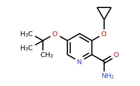CAS 1243466-08-1 | 5-Tert-butoxy-3-cyclopropoxypicolinamide