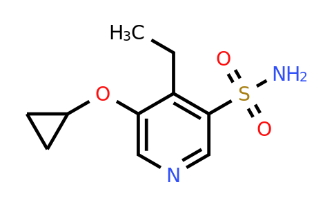 CAS 1243466-11-6 | 5-Cyclopropoxy-4-ethylpyridine-3-sulfonamide
